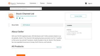 Stock Channel Ltd - Magento Marketplace