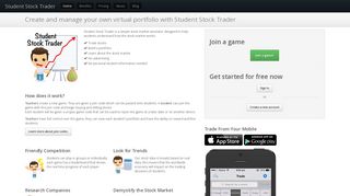 Student Stock Trader - Simple Stock Market Simulator