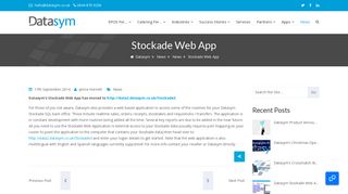 Stockade Web App - Datasym
