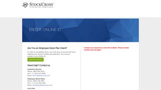 StockCross Financial Services, Login