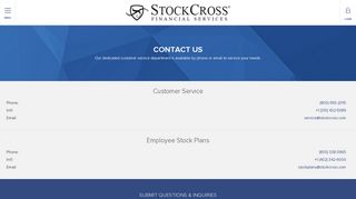 Contact Us - StockCross
