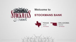 Stockmans Bank | Banking for Oklahoma and Texas