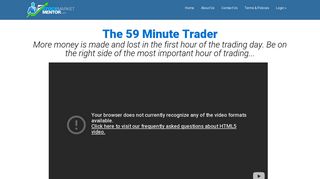 59 Minute Trader - 4 DVD Set | Stock Market Mentor