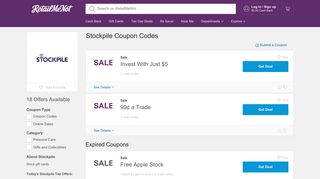 Stockpile Promo Codes, 12 Coupons 2019 - RetailMeNot