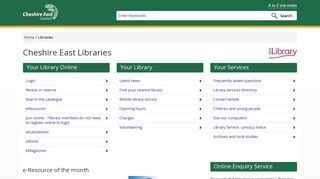 Libraries in Cheshire East - Cheshire East Council