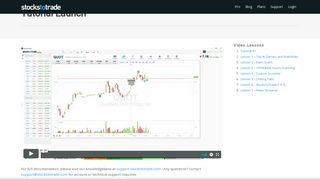 Tutorial Launch - StocksToTrade.com
