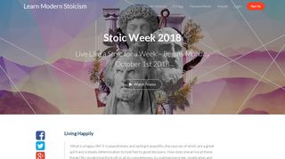 Stoic Week 2018 | Learn Modern Stoicism