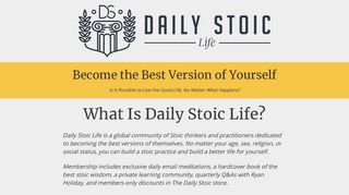 Daily Stoic | Daily Stoic Life Membership