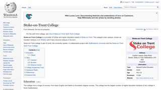 Stoke-on-Trent College - Wikipedia