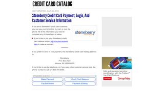Stoneberry Credit Card Payment, Login, and Customer Service ...