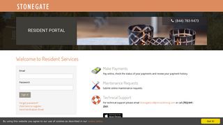 Login to Stonegate Resident Services | Stonegate - RENTCafe