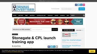 Stonegate & CPL launch training app - Morning Advertiser
