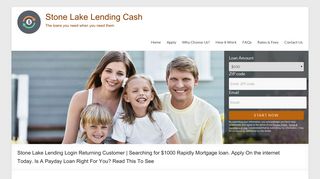 Stone Lake Lending Login Returning Customer | Searching for $1000 ...