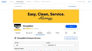 Working at StorageMart: Employee Reviews | Indeed.com