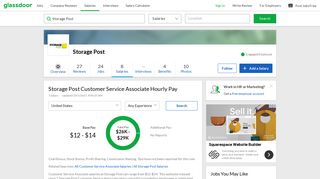 Storage Post Customer Service Associate Hourly Pay | Glassdoor