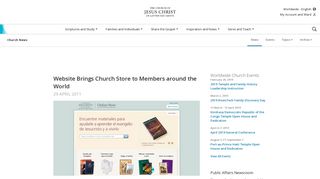 Website Brings Church Store to Members around the World ... - LDS.org