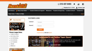 Login | SportLoft - Sporting Goods Stores Online