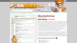 StoriesOnline - Storiesonline.net - Sex Story Site - The Porn Dude