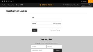 Login - Stormtech