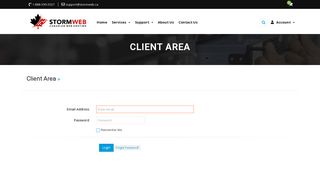 Client Area - Stormweb Web Hosting