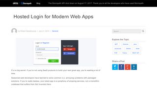 Hosted Login for Modern Web Apps - Stormpath