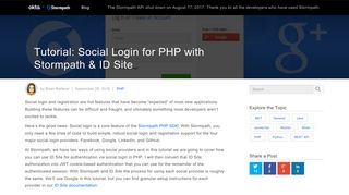 Tutorial: Social Login for PHP with Stormpath & ID Site - Stormpath ...