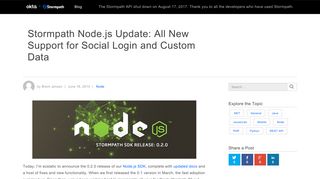 Stormpath Node.js Update: All New Support for Social Login and ...