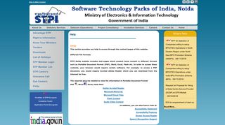 Help - STPI-Noida - Software Technology Parks of India