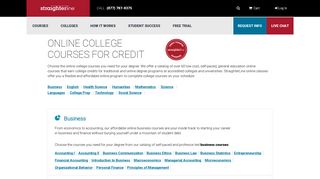 Online College Courses for Credit | StraighterLine