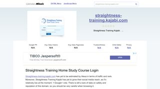 Straightness-training.kajabi.com website. Straightness Training Home ...