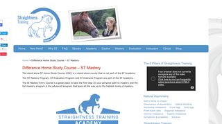 Difference Home Study Course - ST Mastery - Straightness Training