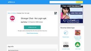 Stranger Chat - No Login Apk Download latest version - com ...