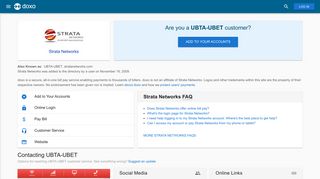 Strata Networks (UBTA-UBET): Login, Bill Pay, Customer Service and ...