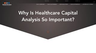 Healthcare Capital Analysis and Why it Is Important in 2018