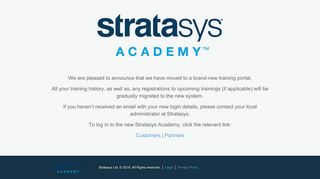 Stratasys LMS - Platform - Login