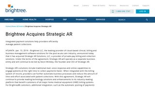 Brightree Acquires Strategic AR | Brightree