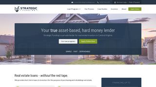 Strategic Funding - Virginia private real estate hard money lender group
