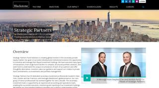 Strategic Partners - Blackstone