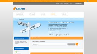 Domain and email - STRATO