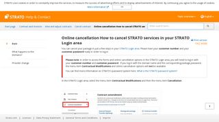 Online cancellation How to cancel STRATO services in your STRATO ...