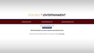 Golden Entertainment - Self Service Portal