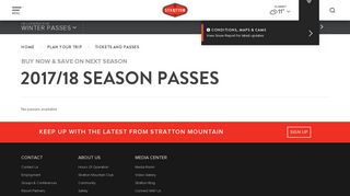 Winter Season Ski Passes for Stratton Mountain Resort in Vermont