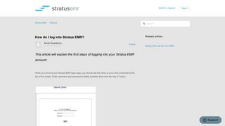 How do I log into Stratus EMR? – Stratus EMR