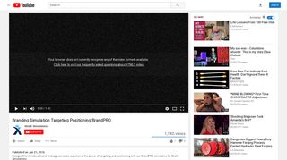 Branding Simulation Targeting Positioning BrandPRO - YouTube