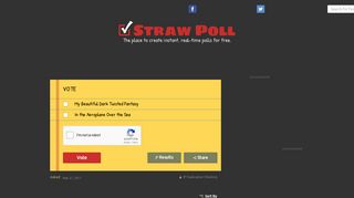 VOTE - Straw Poll