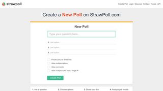 Strawpoll - Create Poll - Strawpoll.com