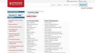 Strayer University - Directory
