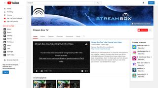 Stream Box TV - YouTube