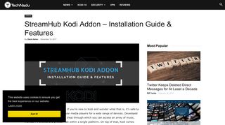 StreamHub Kodi Addon – Installation Guide & Features - TechNadu