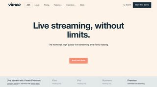Professional live streaming for your next event with Vimeo
